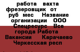 работа . вахта. фрезеровщик. от 50 000 руб./мес. › Название организации ­ ООО Спецресурс - Все города Работа » Вакансии   . Карачаево-Черкесская респ.